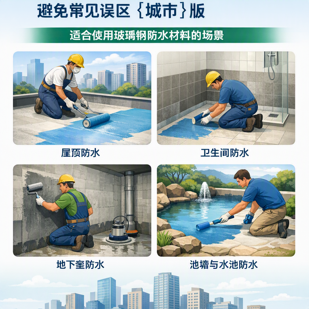 玻璃钢防水材料施工注意事项,避免常见误区 葫芦岛 版